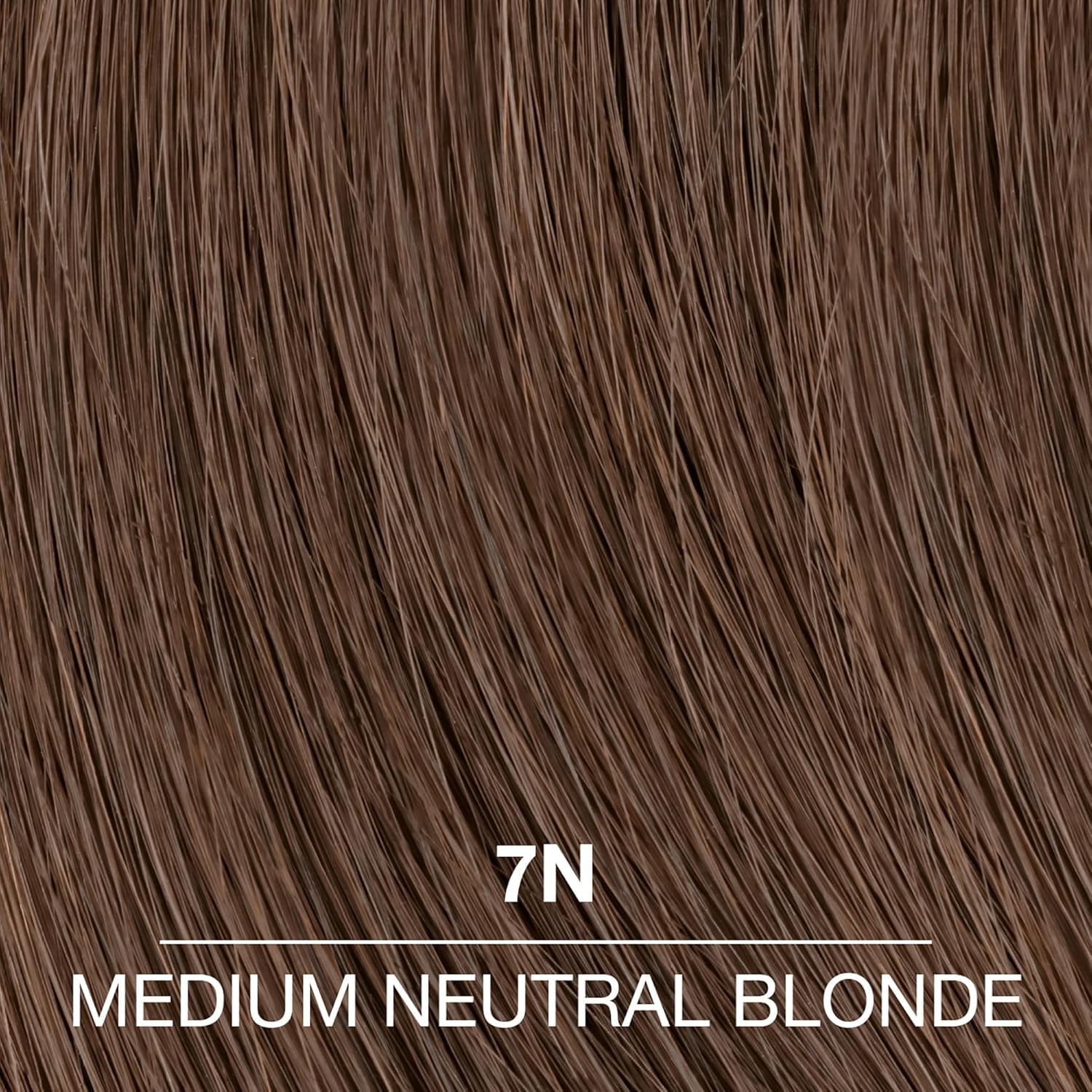 On hair, ColorCharm 7N delivers even tone with subtle re-toning.