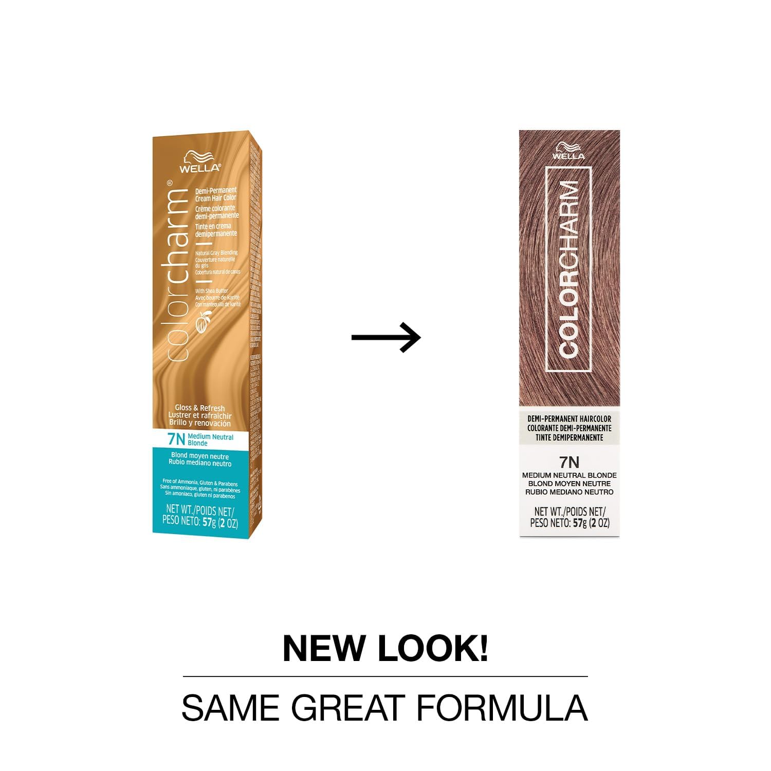 ColorCharm 7N shade swatches illustrate neutral blonde options for precise color matching.