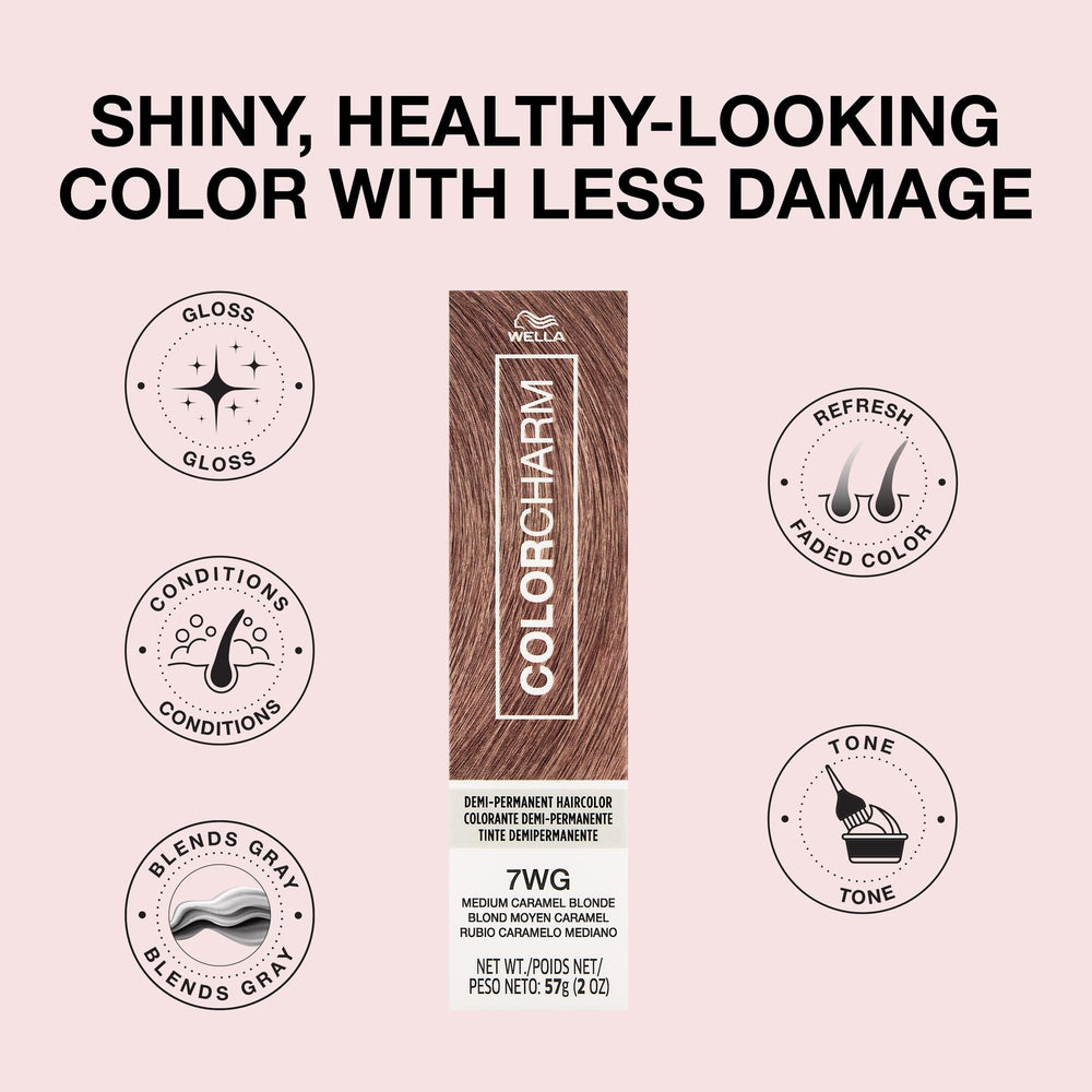 COLORCHARM Demi Permanent 7WG color bottle ready to use for gloss.