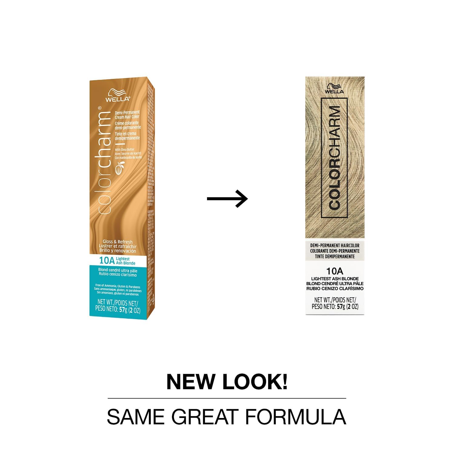 COLORCHARM Demi Permanent Hair Color Ash Blonde Swatch on hair showing cool tone