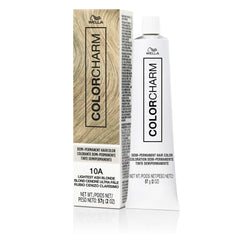COLORCHARM Demi Permanent Hair Color Lightest Ash Blonde gloss tube for vibrant shine