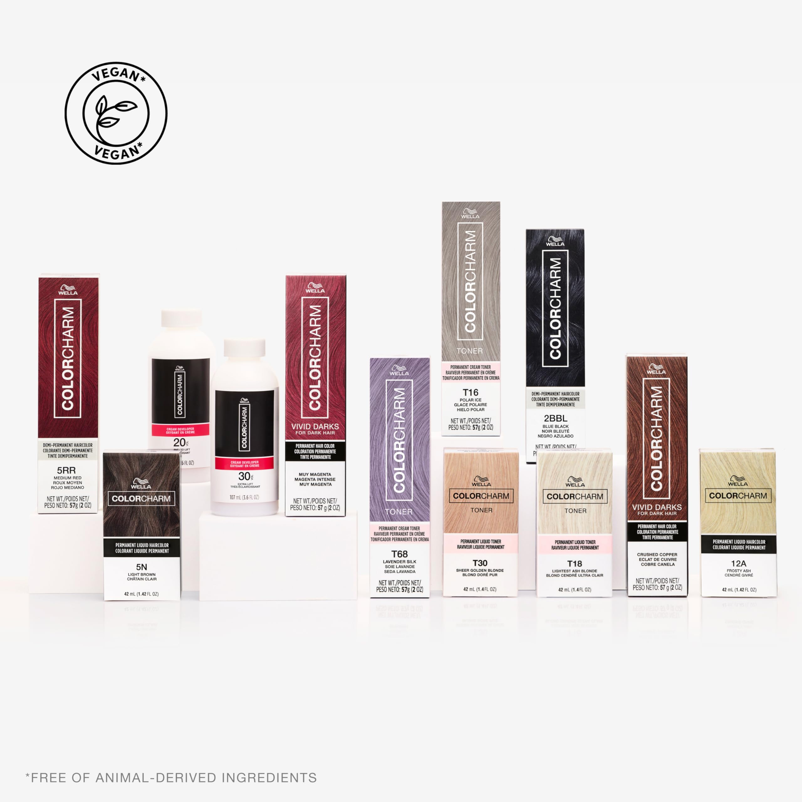 COLORCHARM final hair color appears rich with lasting shine