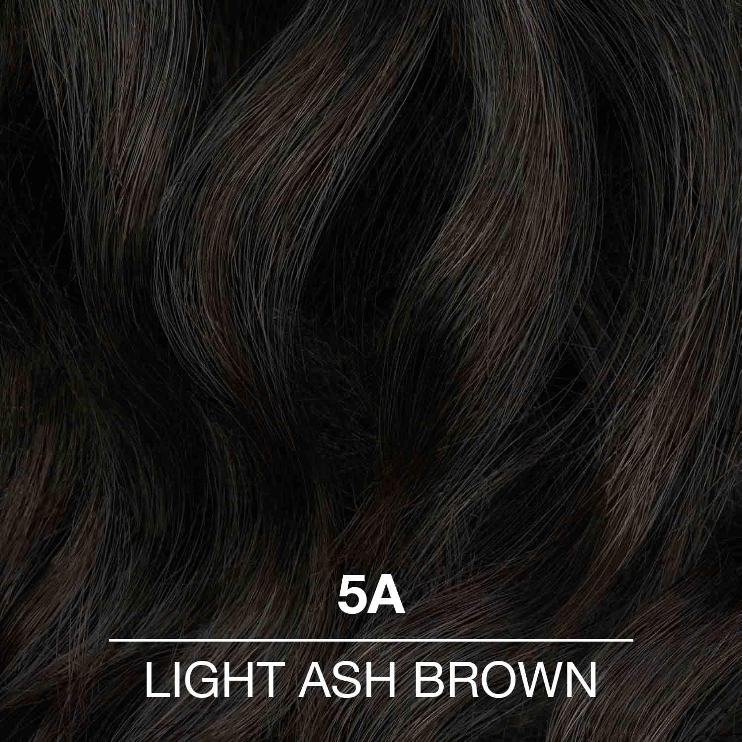 COLORCHARM gray-coverage swatch demonstrates reliable root blending and natural look.