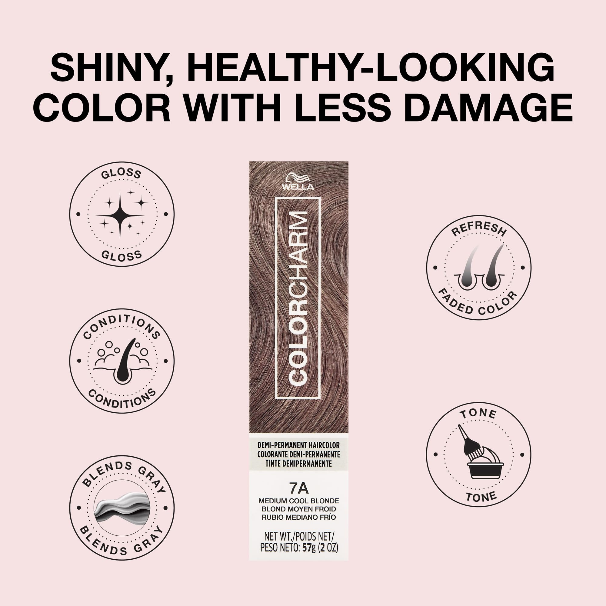 COLORCHARM hair-gloss application captures quick, even coverage and a luminous finish