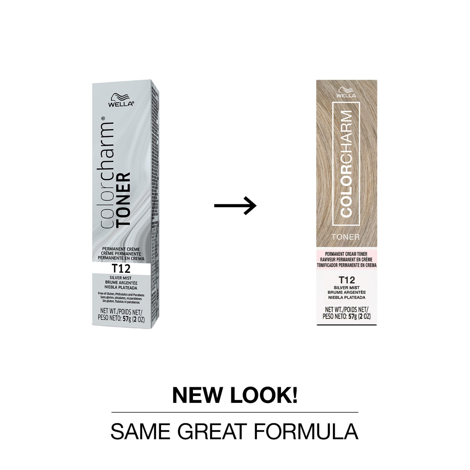 COLORCHARM icy blonde shade swatches show bright, cool results