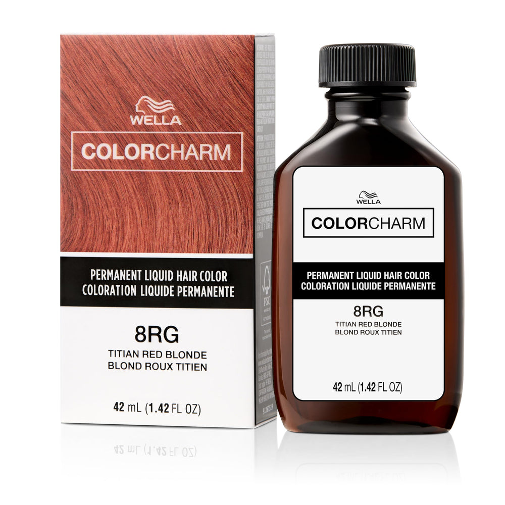 COLORCHARM Liquid Color Titan Red Blonde bottle pour for precise coverage.