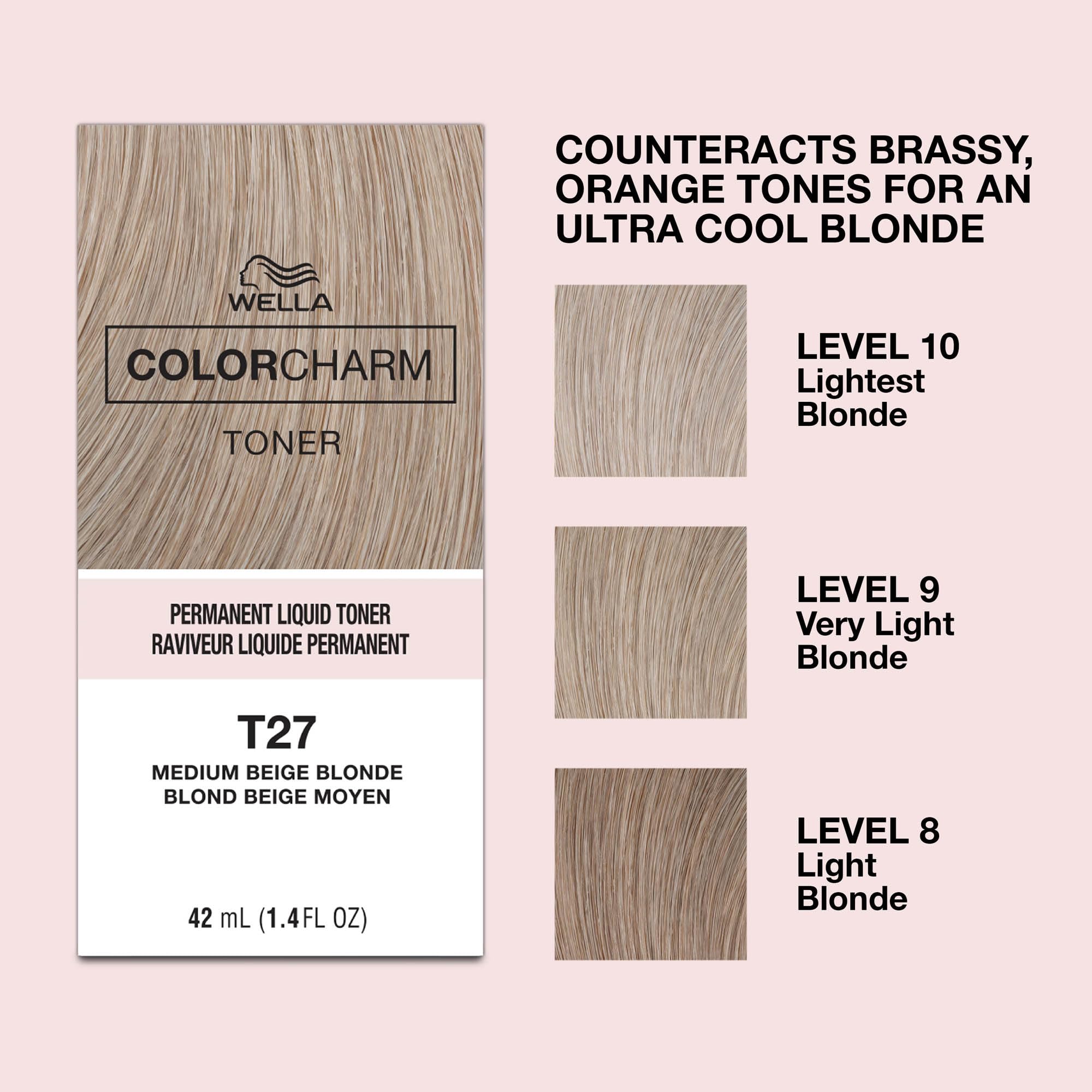 Closeup of brass neutralization with COLORCHARM on hair