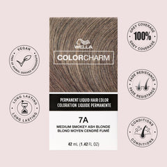 COLORCHARM packaging front with color-coded tonal families for shade selection.