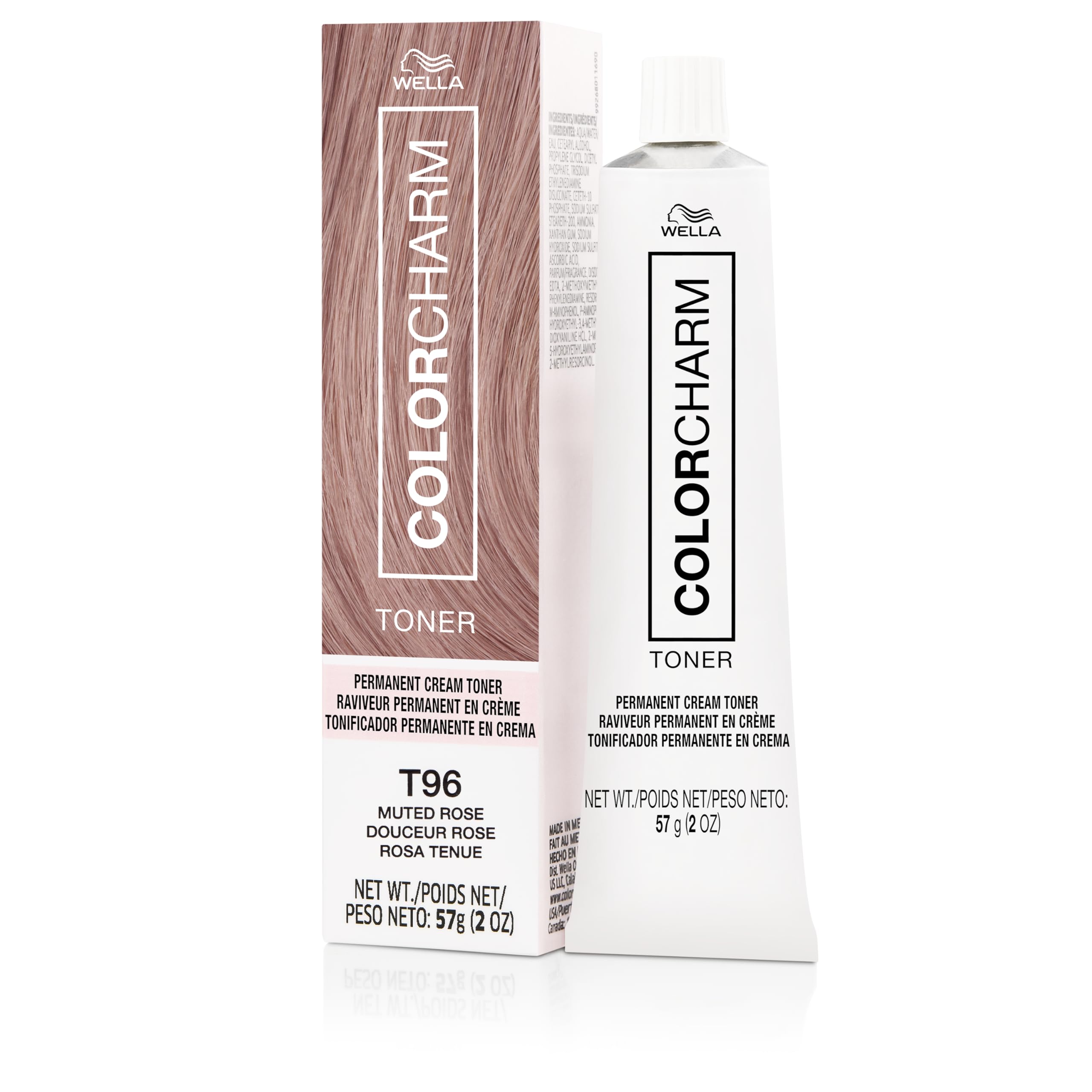 COLORCHARM Permanent Crème Toner bottle for brass neutralization with minimal hair breakage