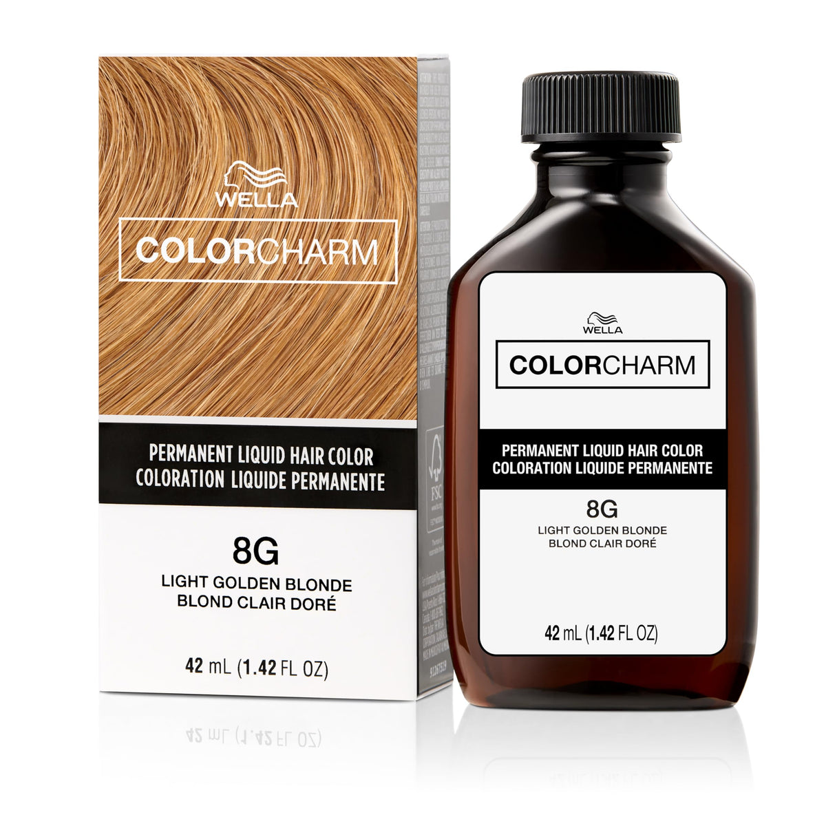 COLORCHARM permanent liquid hair color provides gray coverage with even, vibrant results.