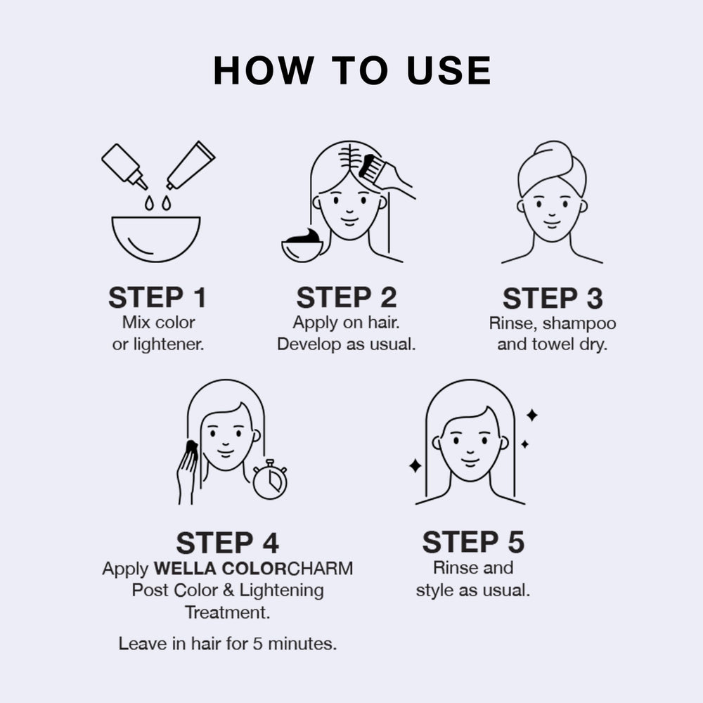 COLORCHARM post-treatment helps hair feel healthier after color services.
