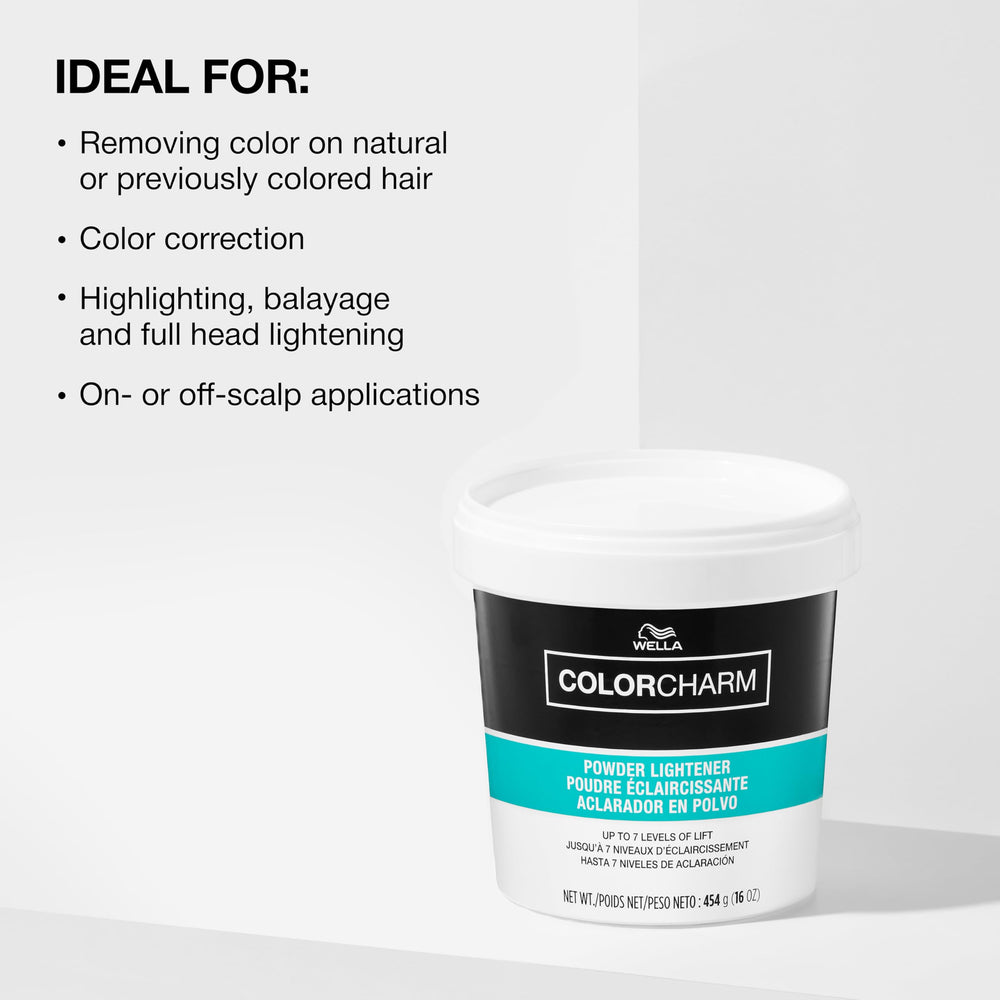COLORCHARM Powder Lightener for full-head lightening with consistent results