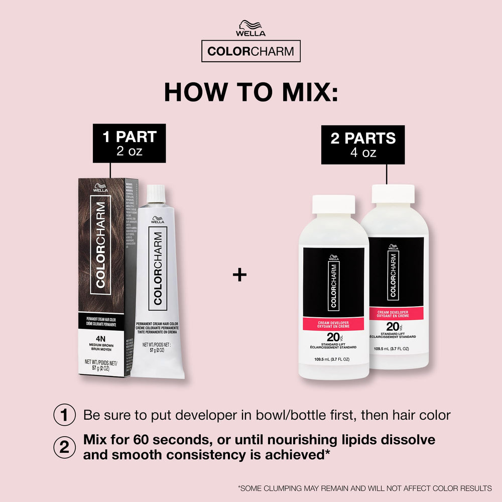 COLORCHARM shea butter, jojoba oil, acai berry extract conditioning visuals.