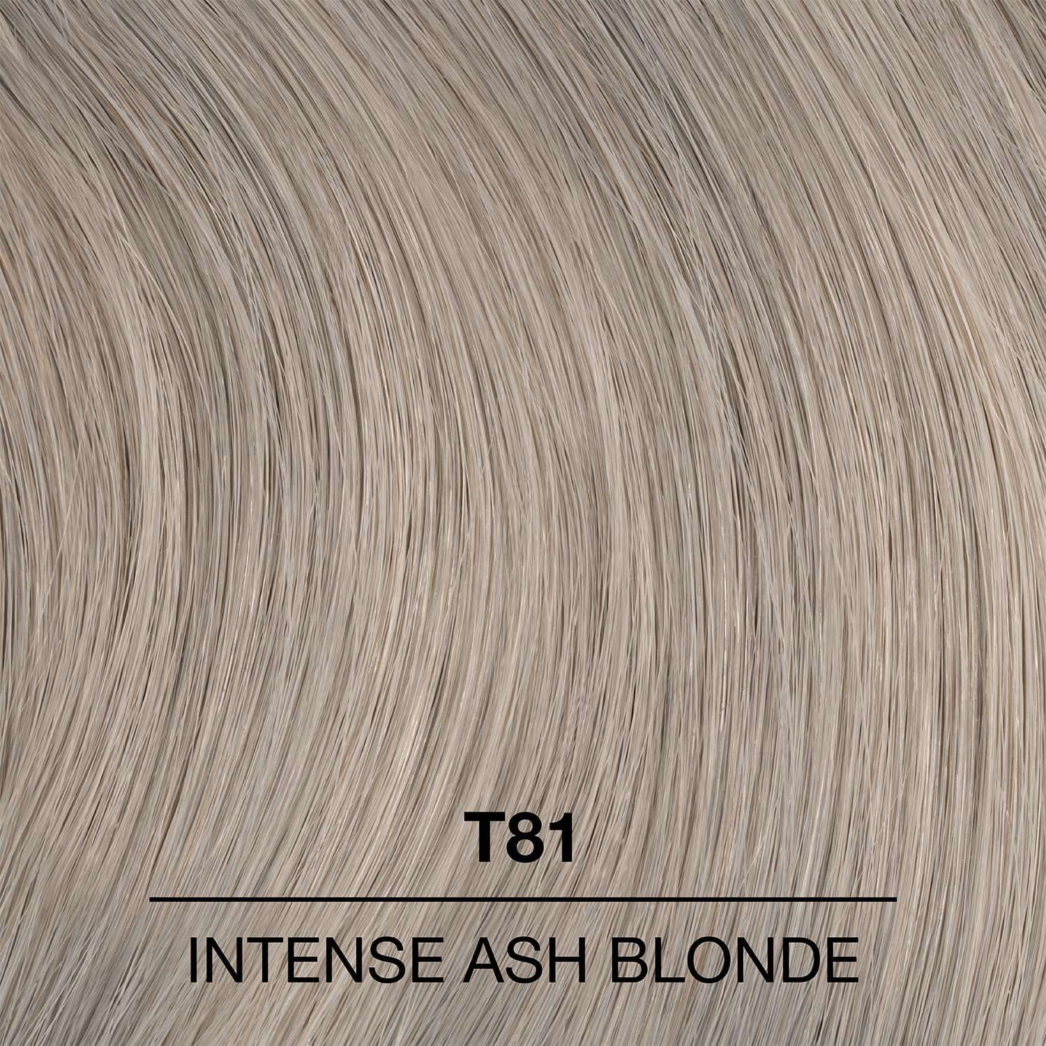 COLORCHARM T81 Intense Ash Blonde swatches show versatile ash-to-cool tones.