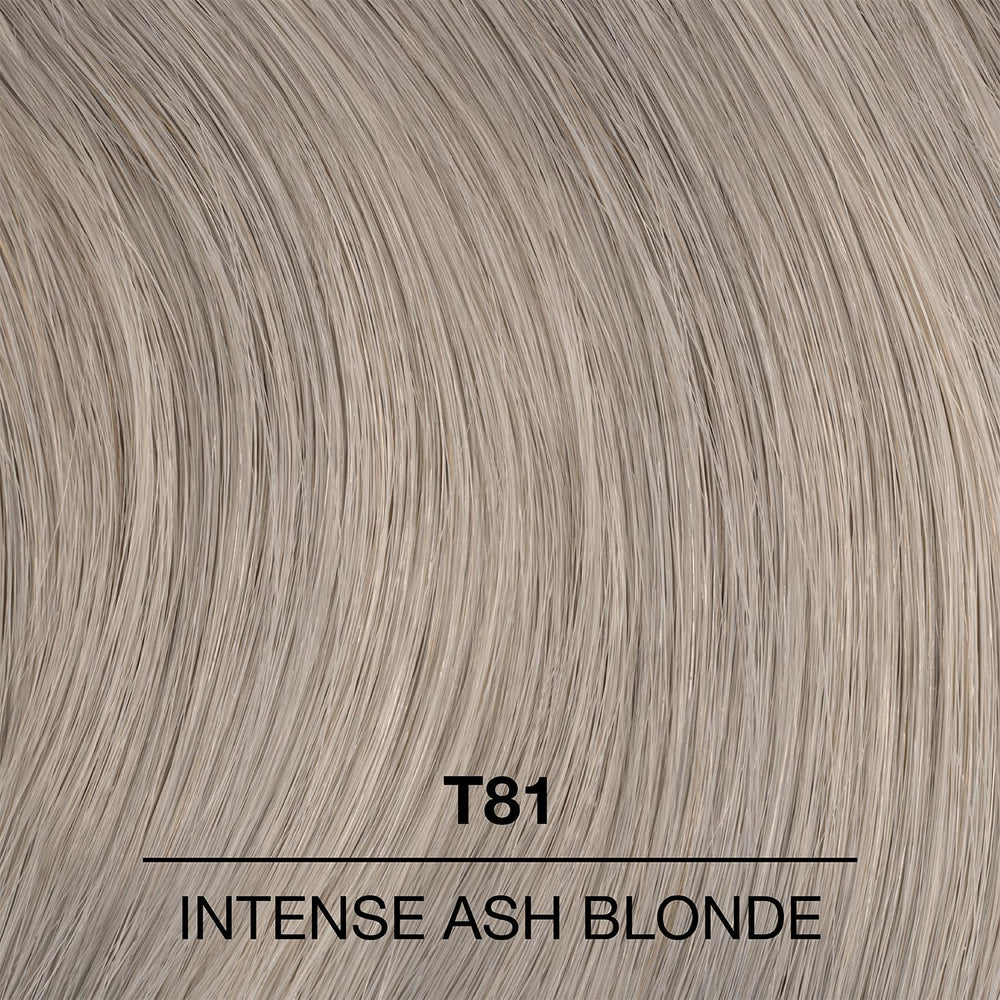 COLORCHARM T81 Intense Ash Blonde swatches show versatile ash-to-cool tones.