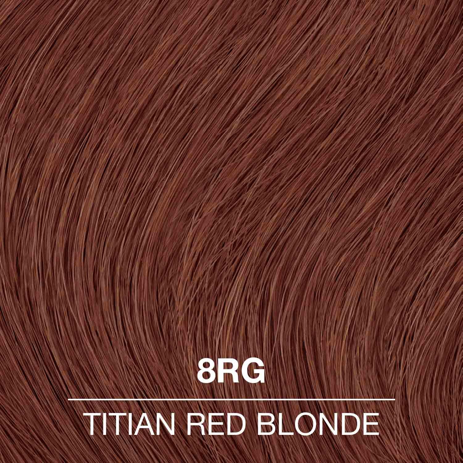 COLORCHARM Titan Red Blonde shade swatches show fade-resistant color options.