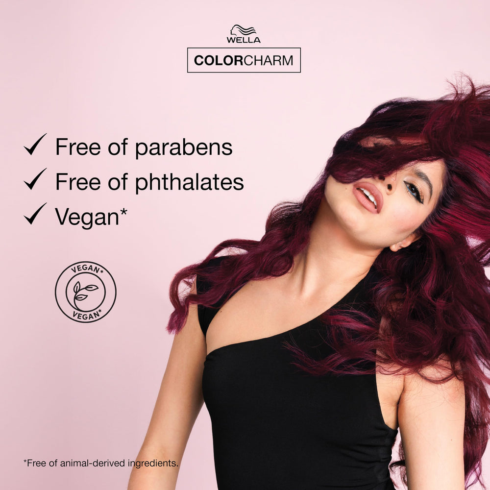 COLORCHARM VIVID DARKS 2 oz packaging highlights nourishing lipids.
