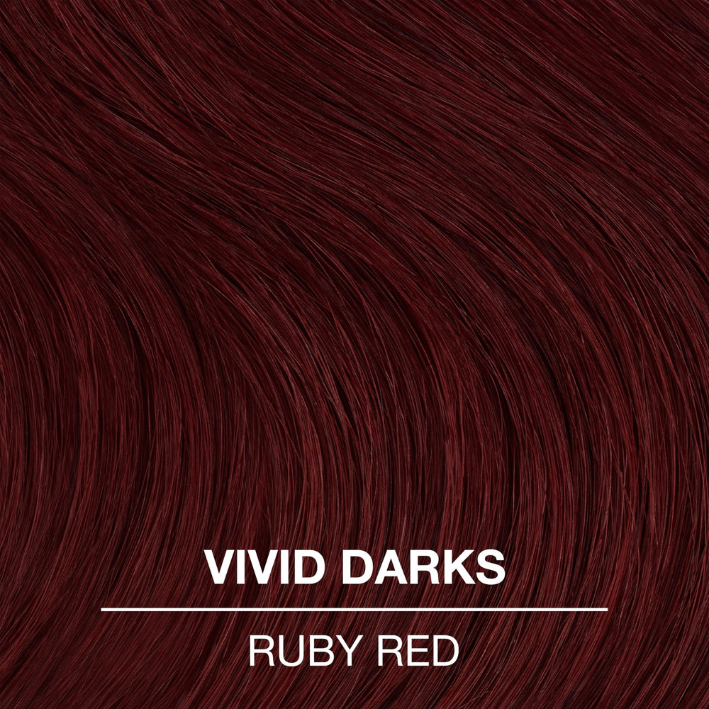 COLORCHARM VIVID DARKS swatches reveal the rich ruby red shade.
