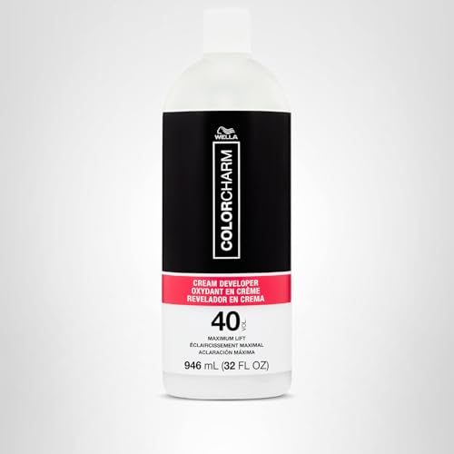 COLORCHARM Cream Developer on display shows a professional-grade formula.