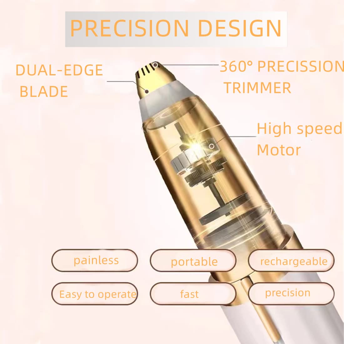 Colordiary precision brow trimmer highlights fine hairs between brows