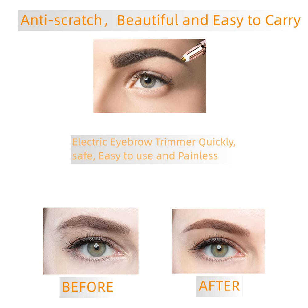 Colordiary stainless steel blade eyebrow epilator for smooth trimming