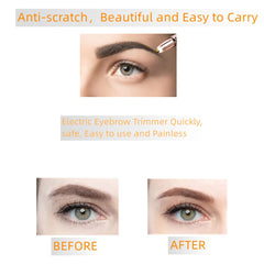 Colordiary stainless steel blade eyebrow epilator for smooth trimming