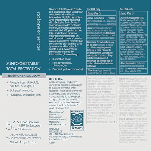 Colorescience Sunforgettable keeps skin shielded against environmental stress outdoors.