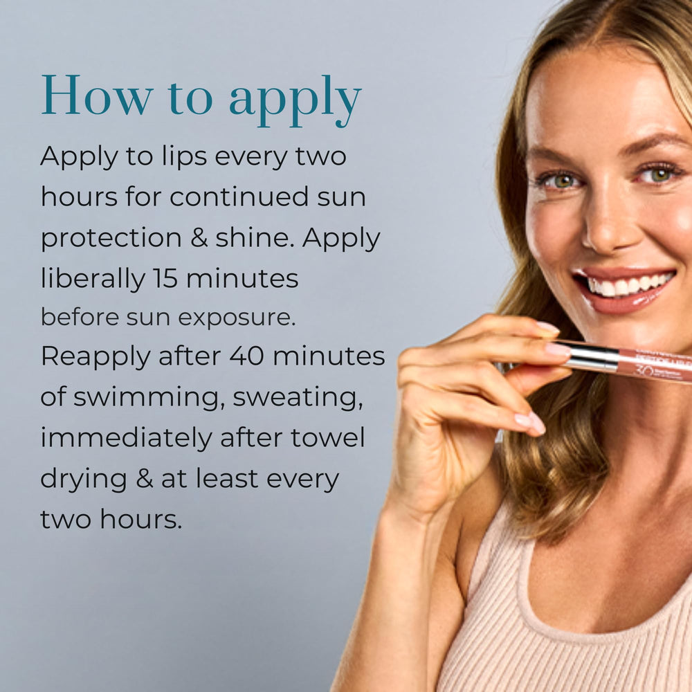 Colorescience Peptide Lip Shine Rose water resistance up to 40 minutes