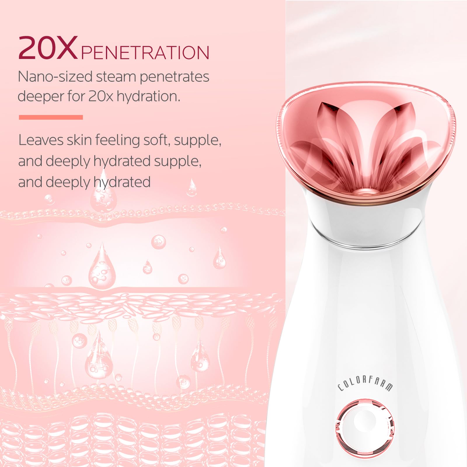 Colorfarm facial razor for precise grooming around brows and edges.