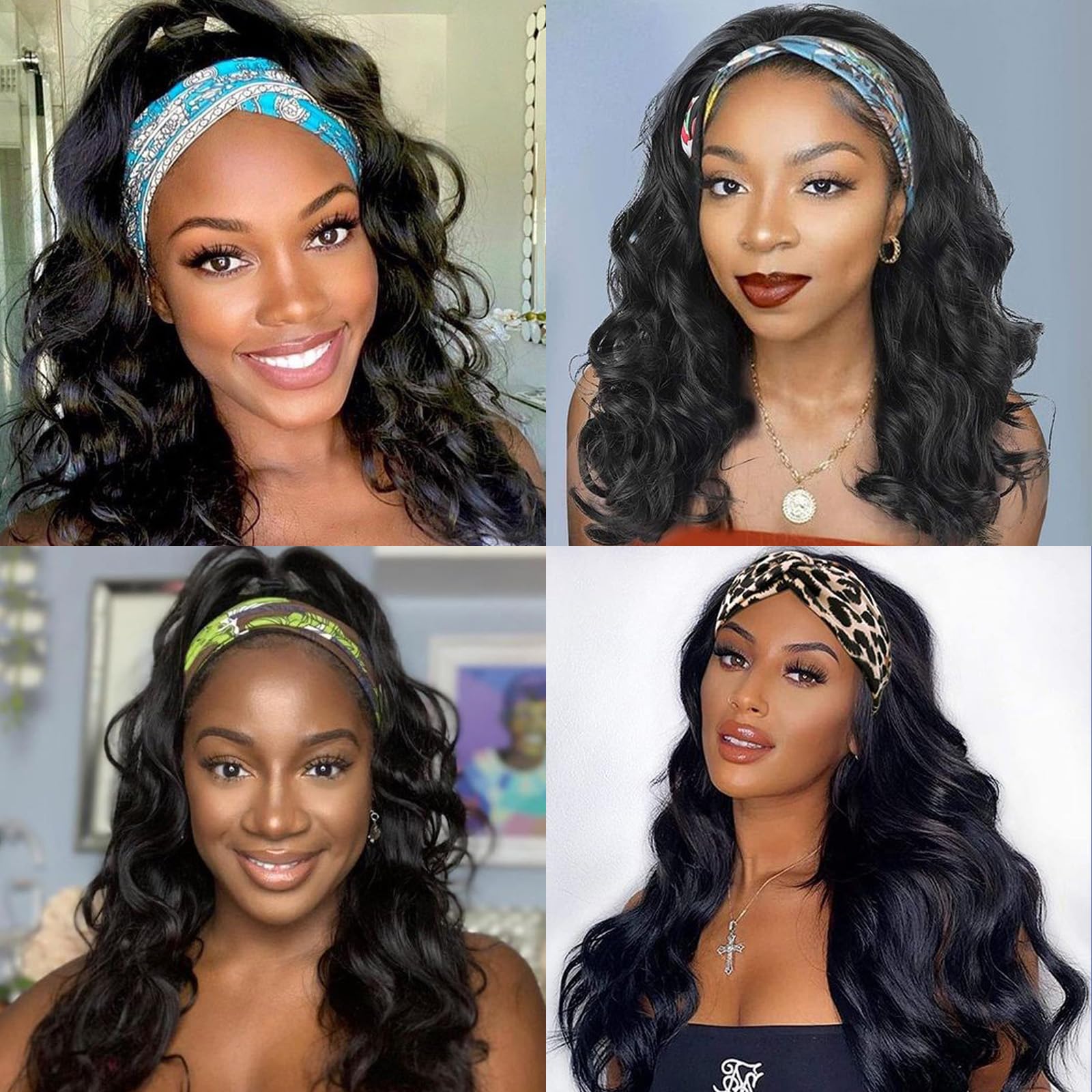 Colorful Queen glueless wig with four combs and adjustable straps for secure fit