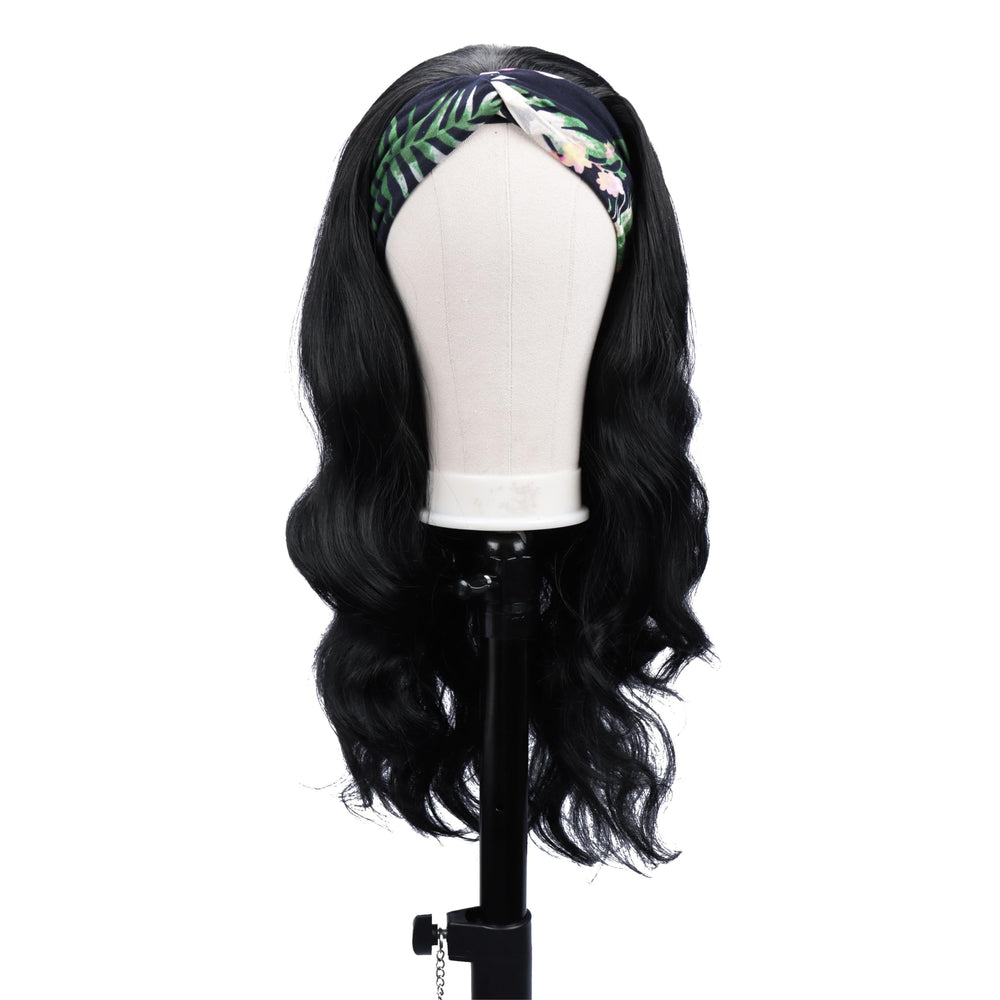 Colorful Queen long black body wave wig ready for daily wear