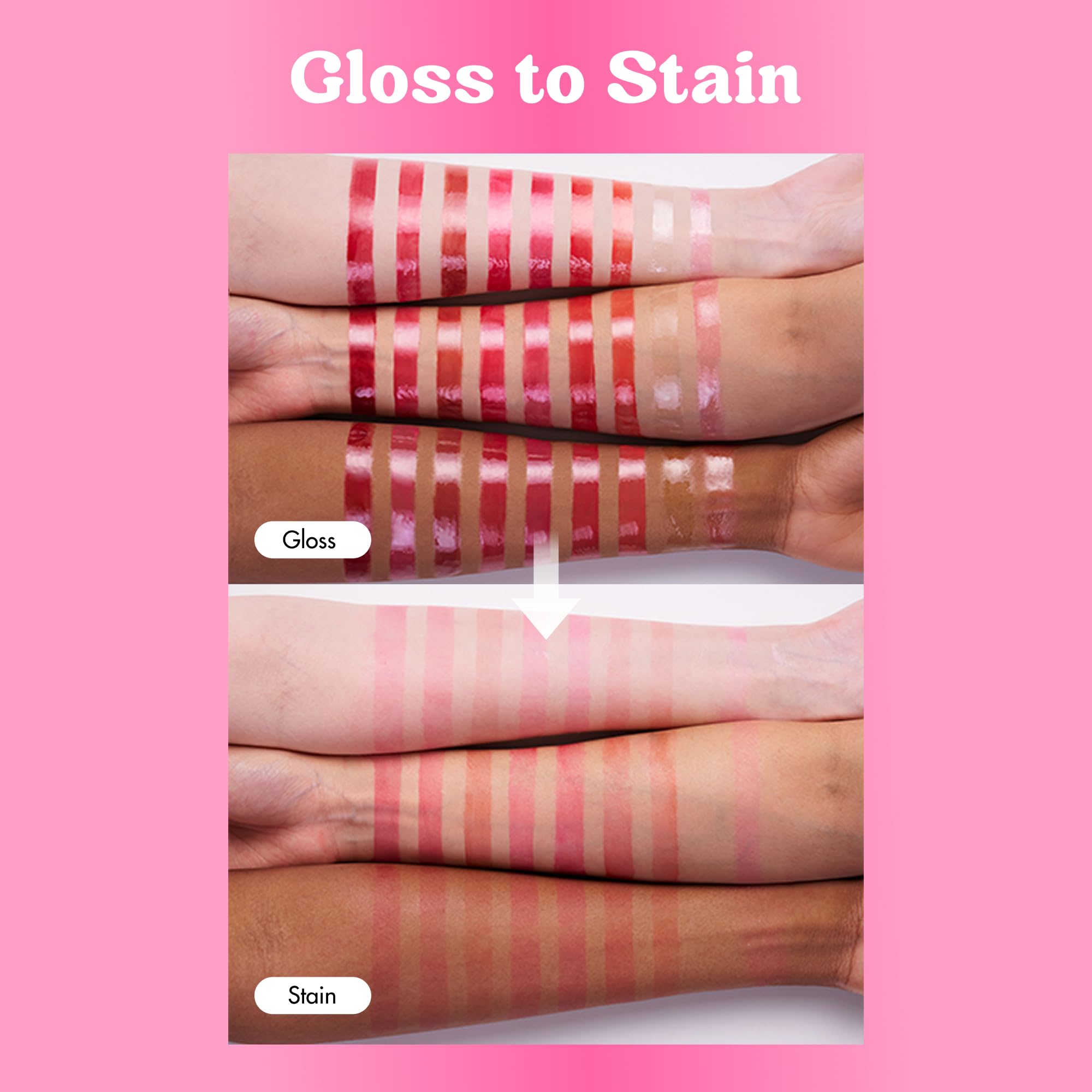 Delineado suave de labios con COLORGRAM Fruity Glass Tint 07 Shy Guava