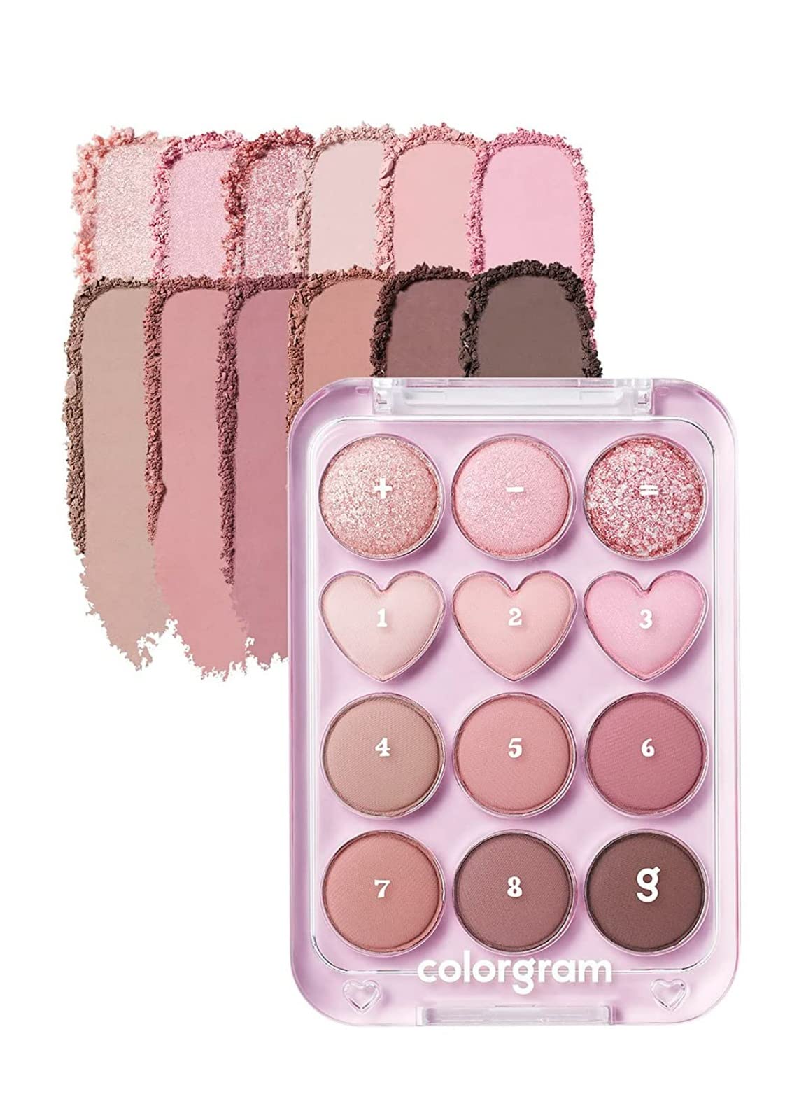 COLORGRAM Pin Point Paleta 02 rosa malva, tonos suaves para looks diarios.