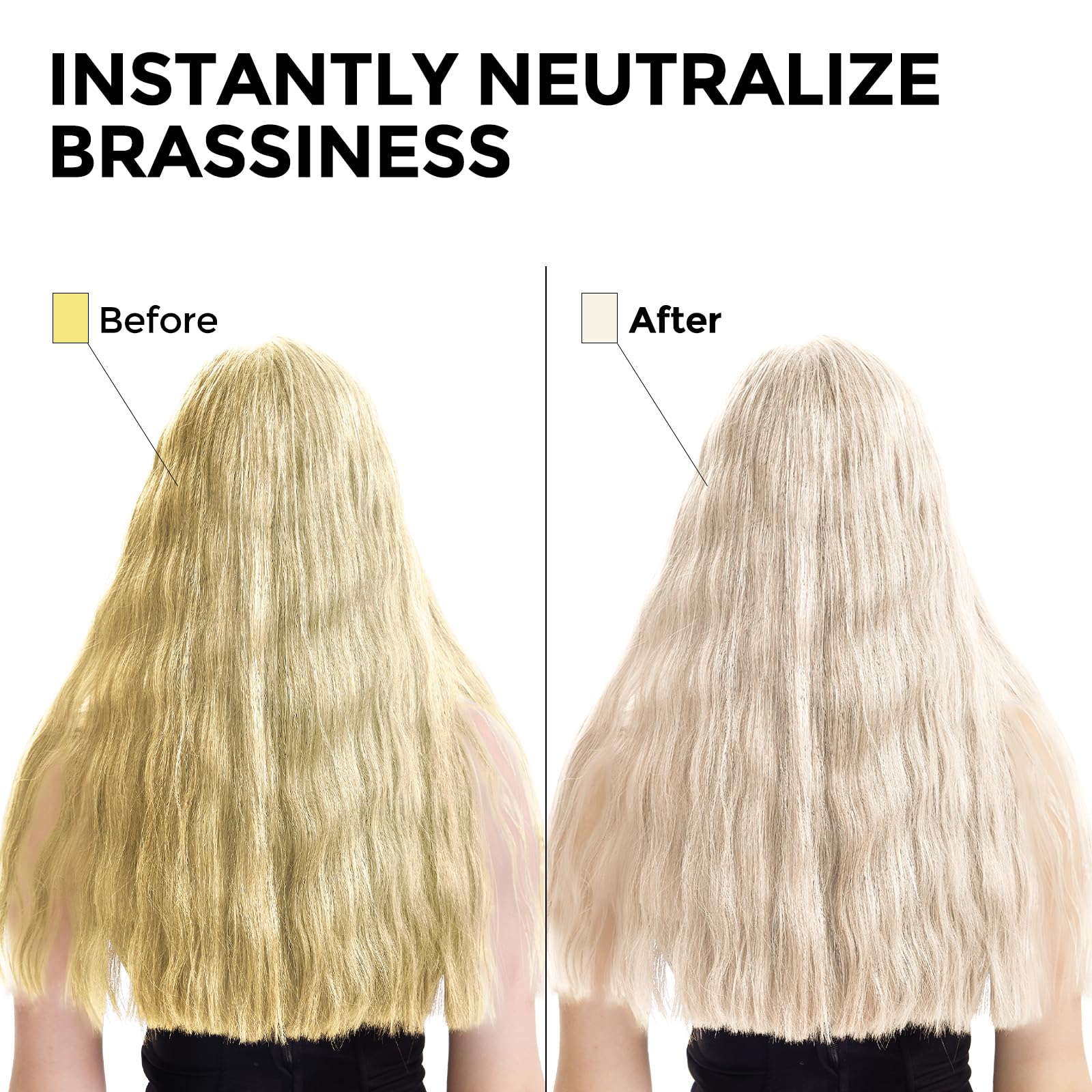  COLORLOMO Cabello platinado, tono frío para un aspecto más neutral y vivo.