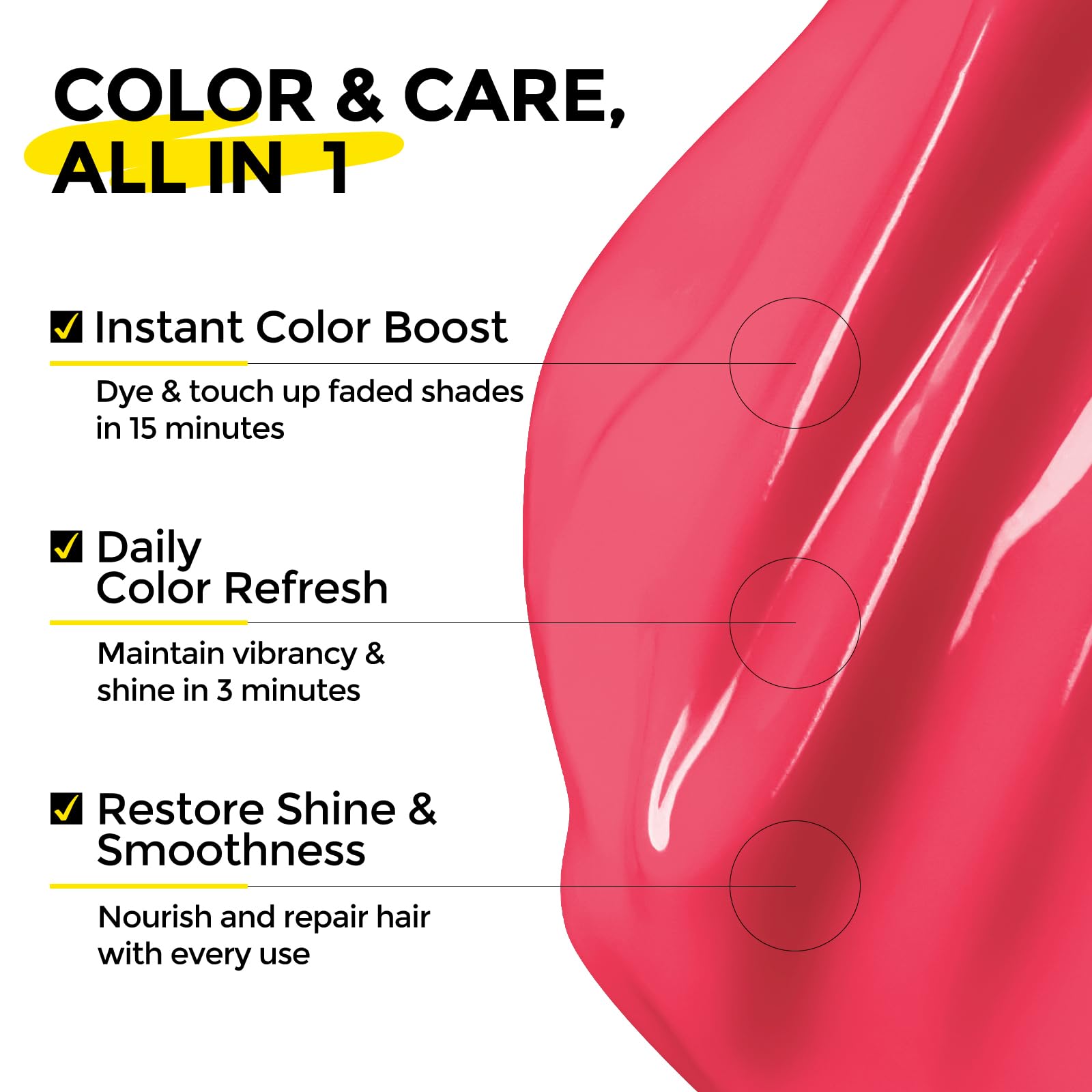 COLORLOMO pink-depositing-conditioner-application showing easy color refresh.