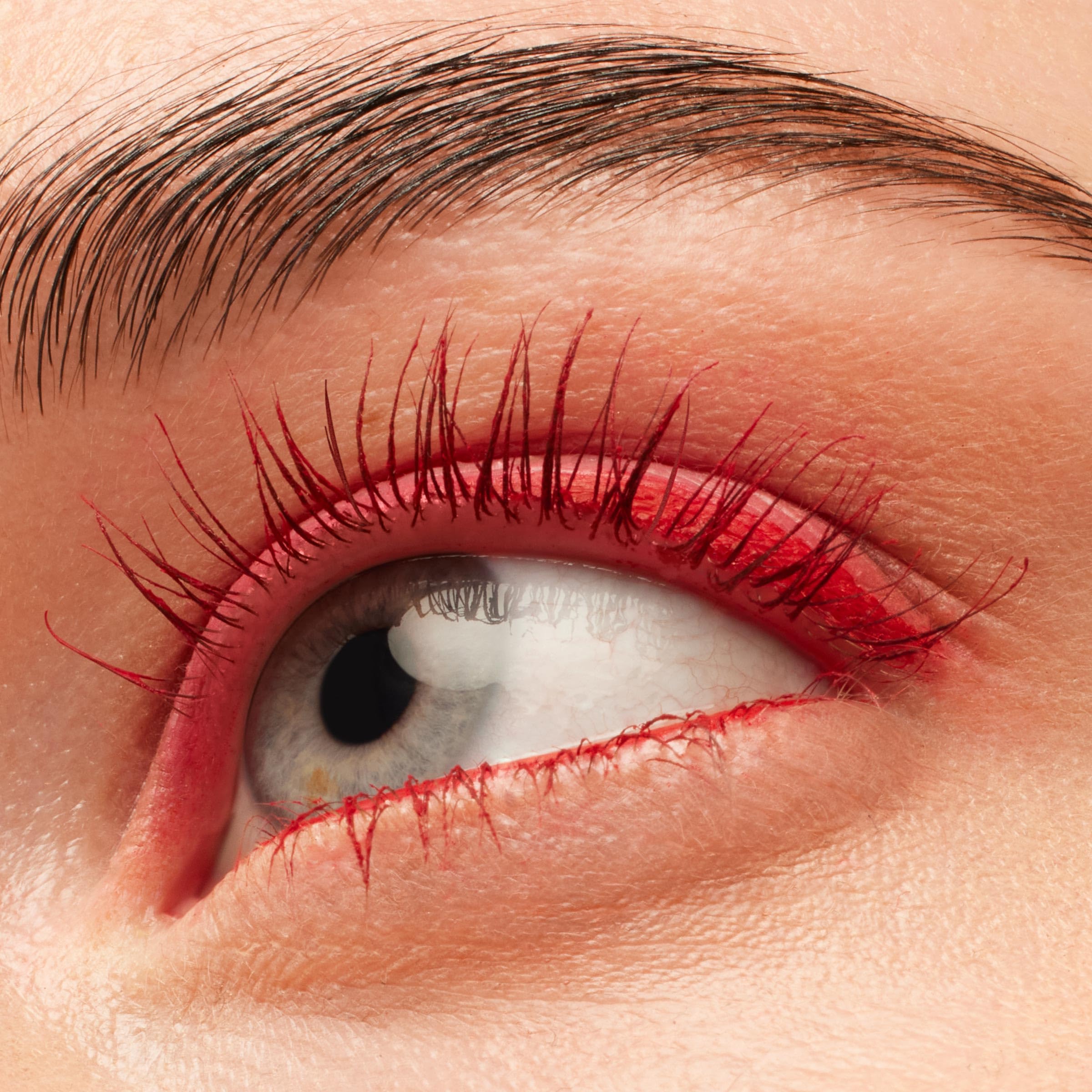 Left On Red packaging highlights cruelty-free mascara design