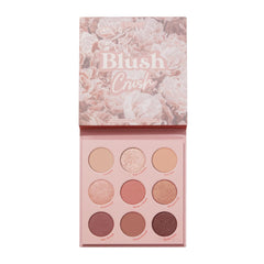 ColourPop Blush Crush paleta con tonos marrón, dorado y rosa para looks versátiles y duraderos