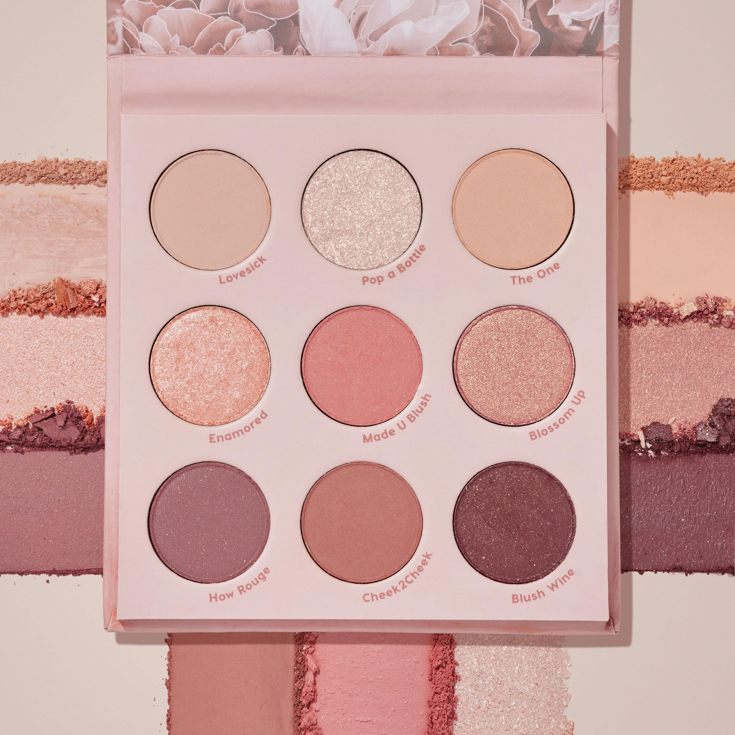 Acabados mate y metalizados de ColourPop Blush Crush para definición y brillo