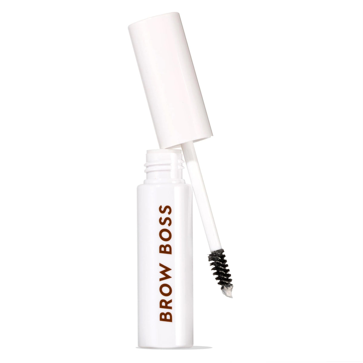ColourPop Brow Boss Clear Gel packaging close-up for transparent, all-day brow hold.
