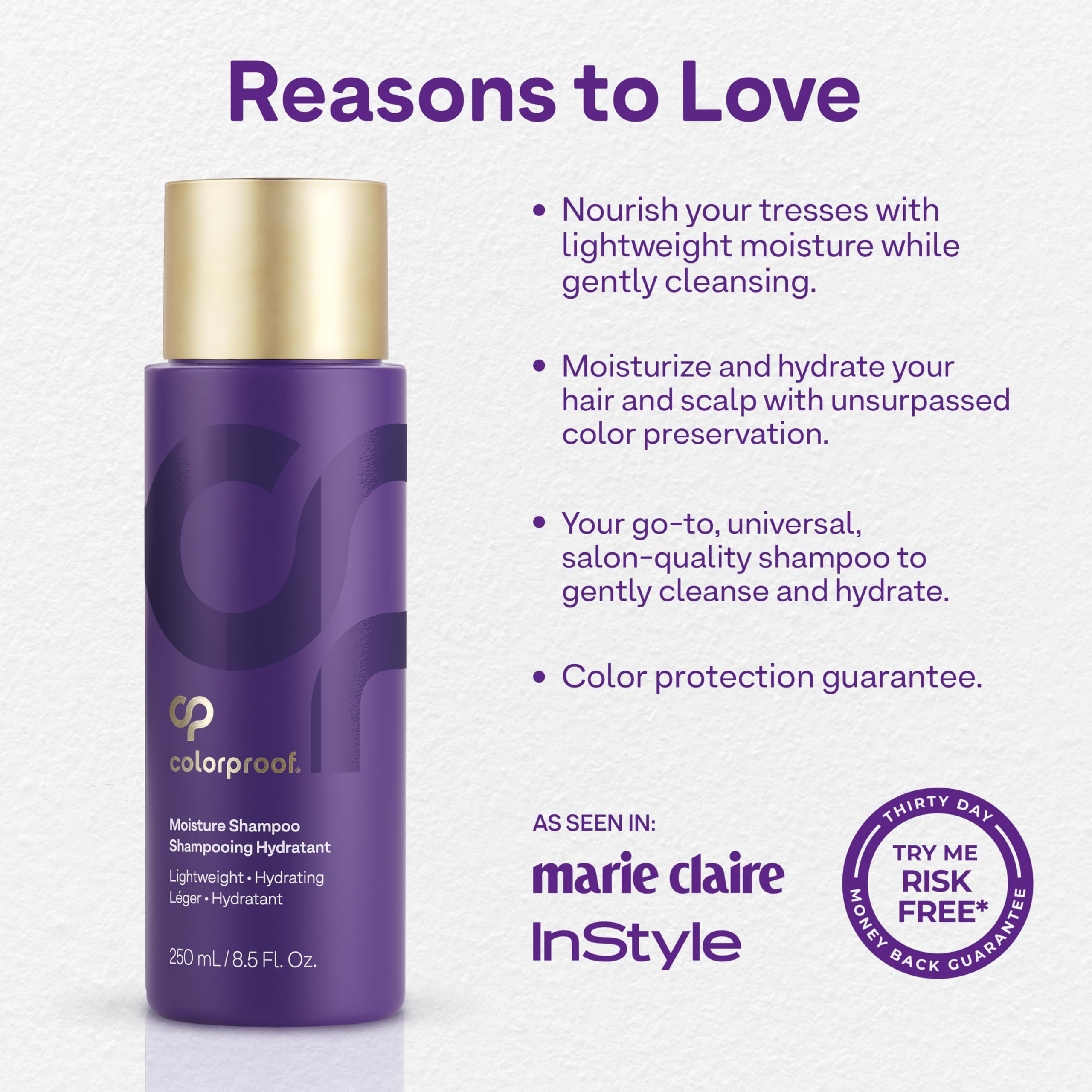 ColorProof Moisture Shampoo with hyaluronic acid for moisture retention