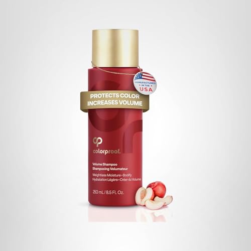 ColorProof Volume Shampoo weightless feel illustrates airy body without heavy residues