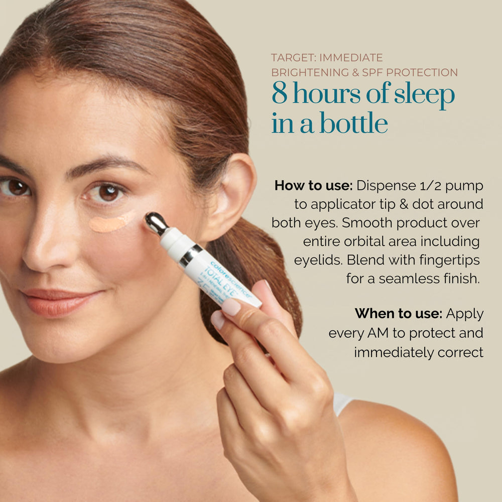 Colorescience Total Eye 3-in-1 Renewal Therapy cooling applicator on display