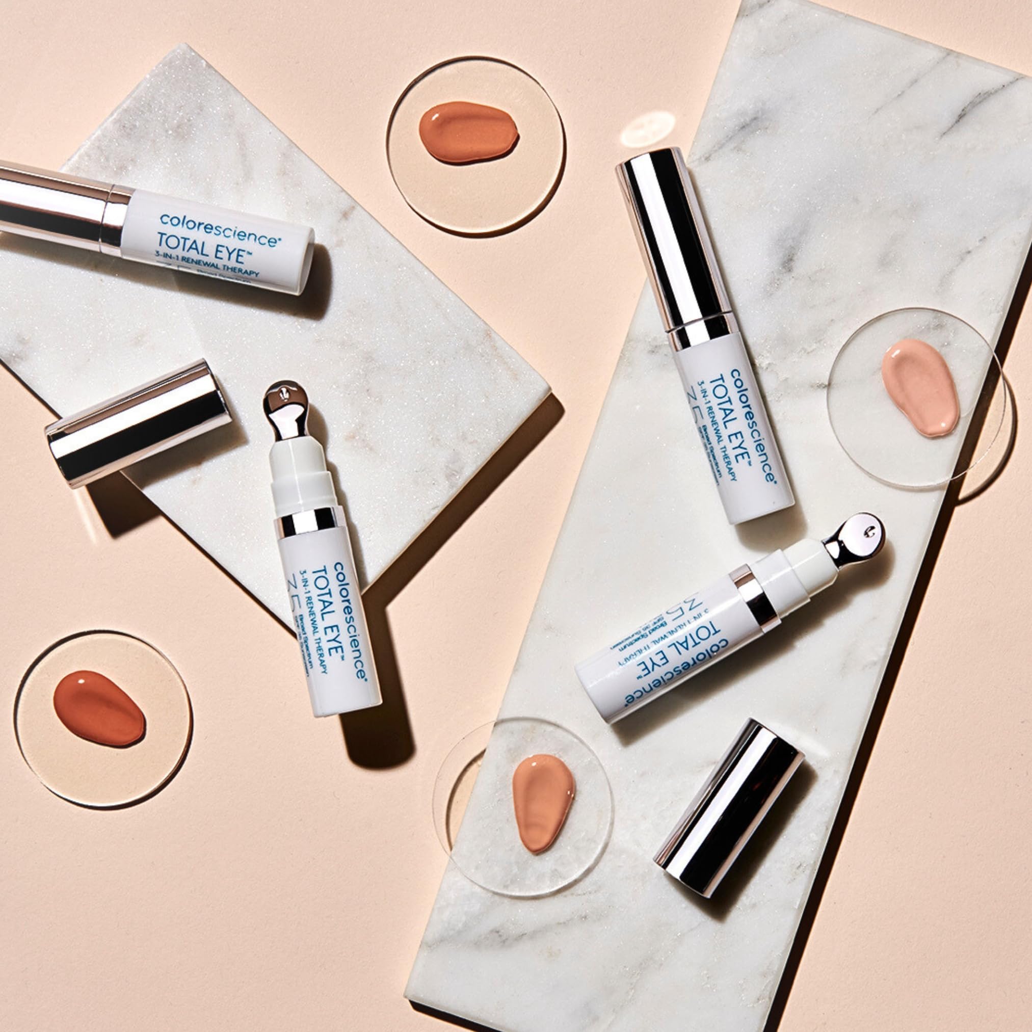 Colorescience Total Eye 3-in-1 Renewal Therapy ingredients closeup featuring Actineyes microalgae