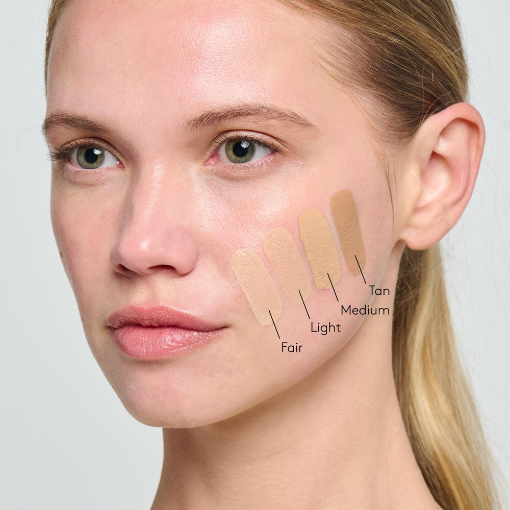 Colorescience four-shades set supports diverse undertones.