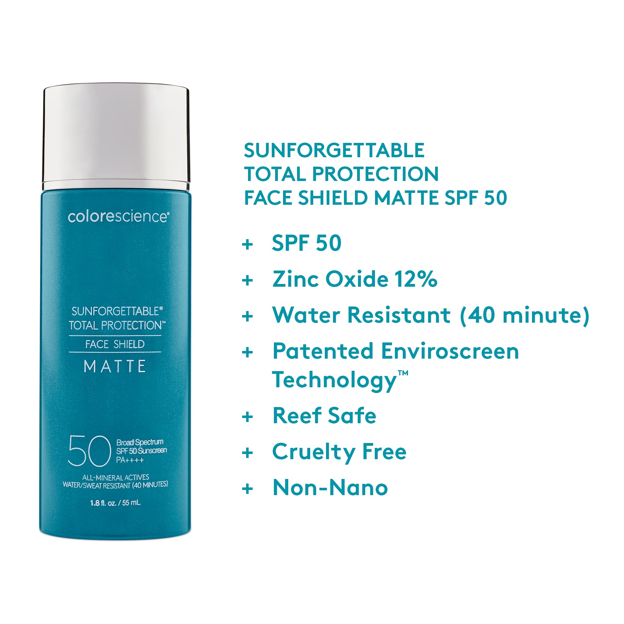 Colorescience Total Protection texture close-up highlights mineral-based matte feel