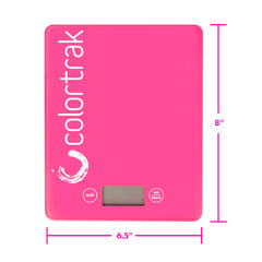 Non-slip feet keep the Colortrak scale stable during services.