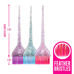 Colortrak feather-soft bristles ensure smooth, even tinting.