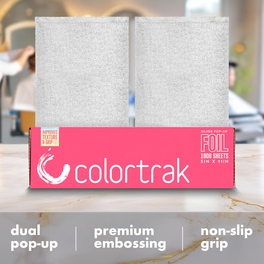 Colortrak on-the-go foil solution suited for salons and home studios.