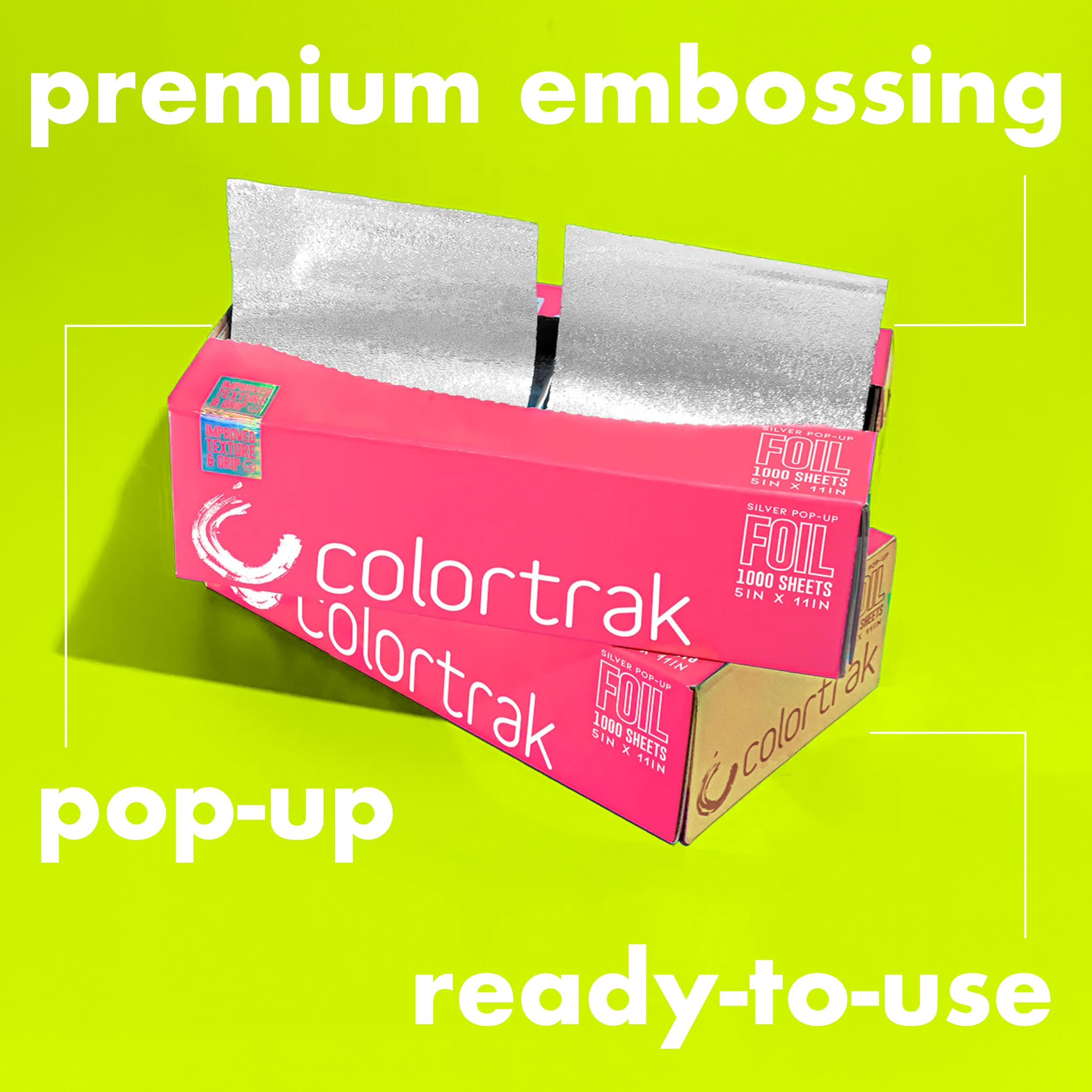 Colortrak pop-up dispenser box with a compact design for busy stations.