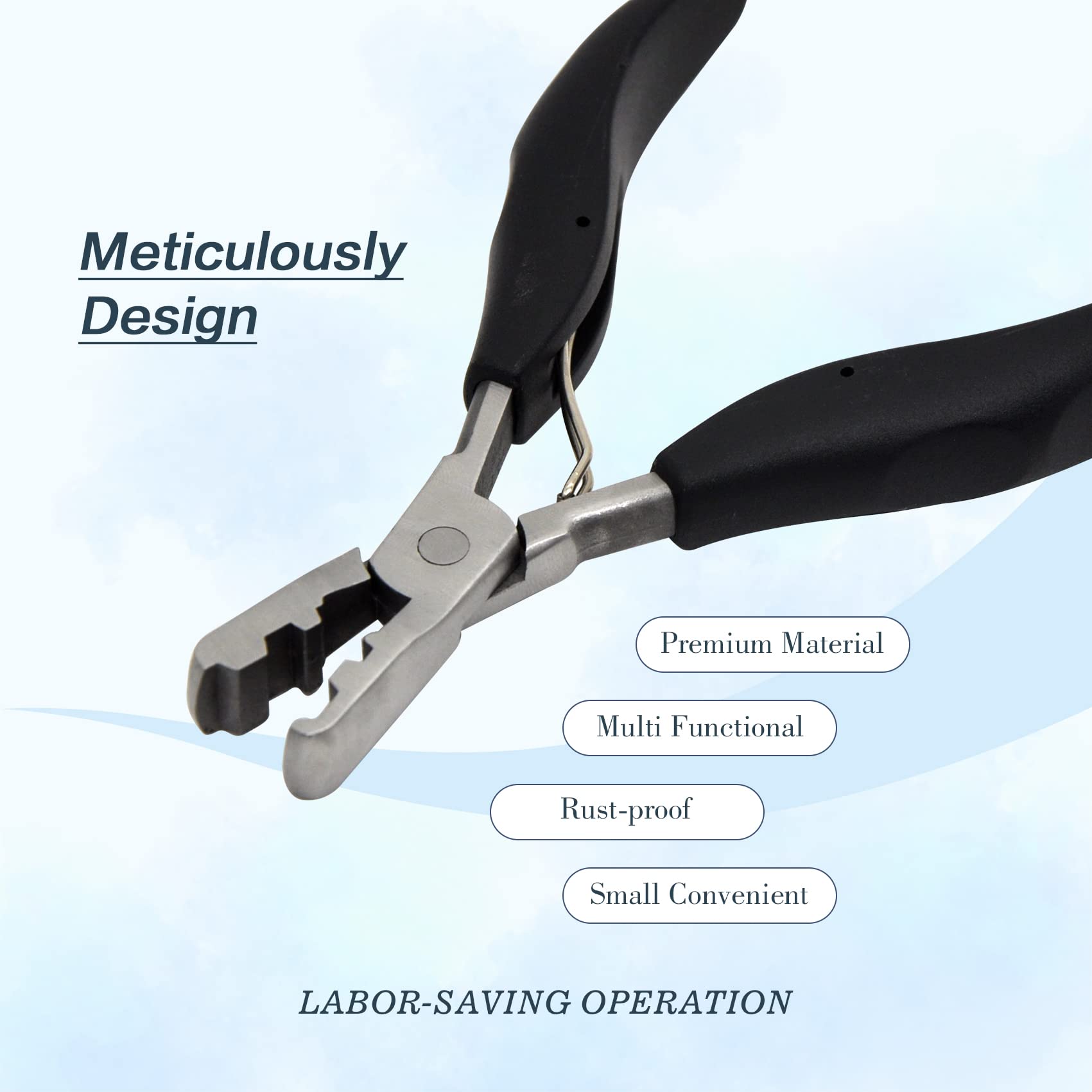 Coloryoung black frosted handle provides non-slip grip during use.
